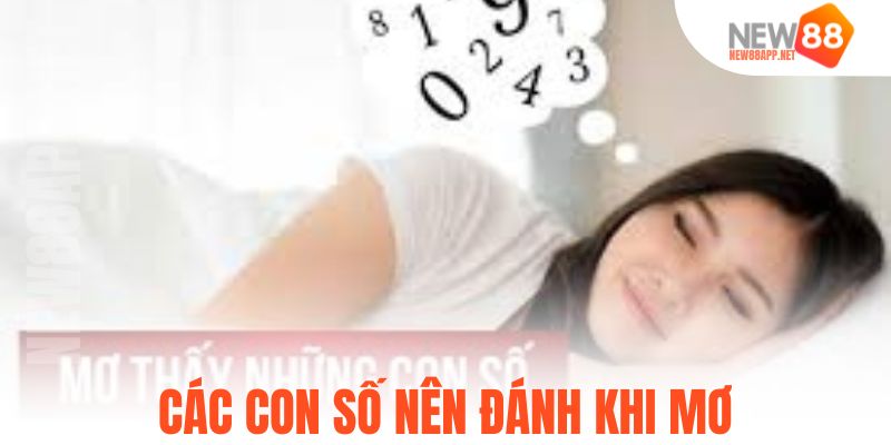 Các con số nên đánh khi mơ