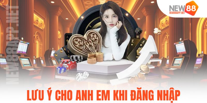 Lưu ý cho anh em khi đăng nhập