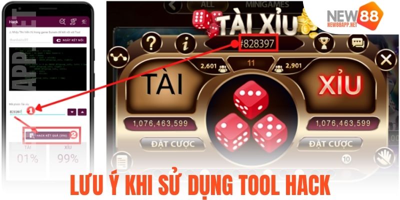 Lưu ý khi sử dụng tool hack