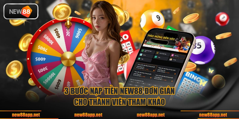 3 bước nạp tiền NEW88 đơn giản cho thành viên tham khảo