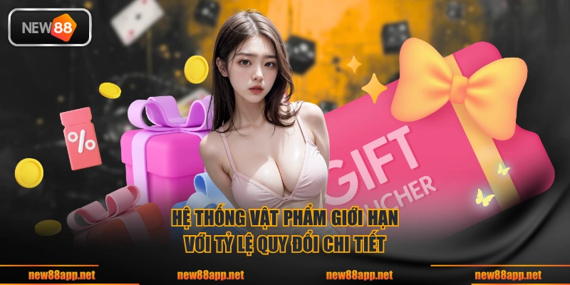 Hệ thống vật phẩm giới hạn với tỷ lệ quy đổi chi tiết