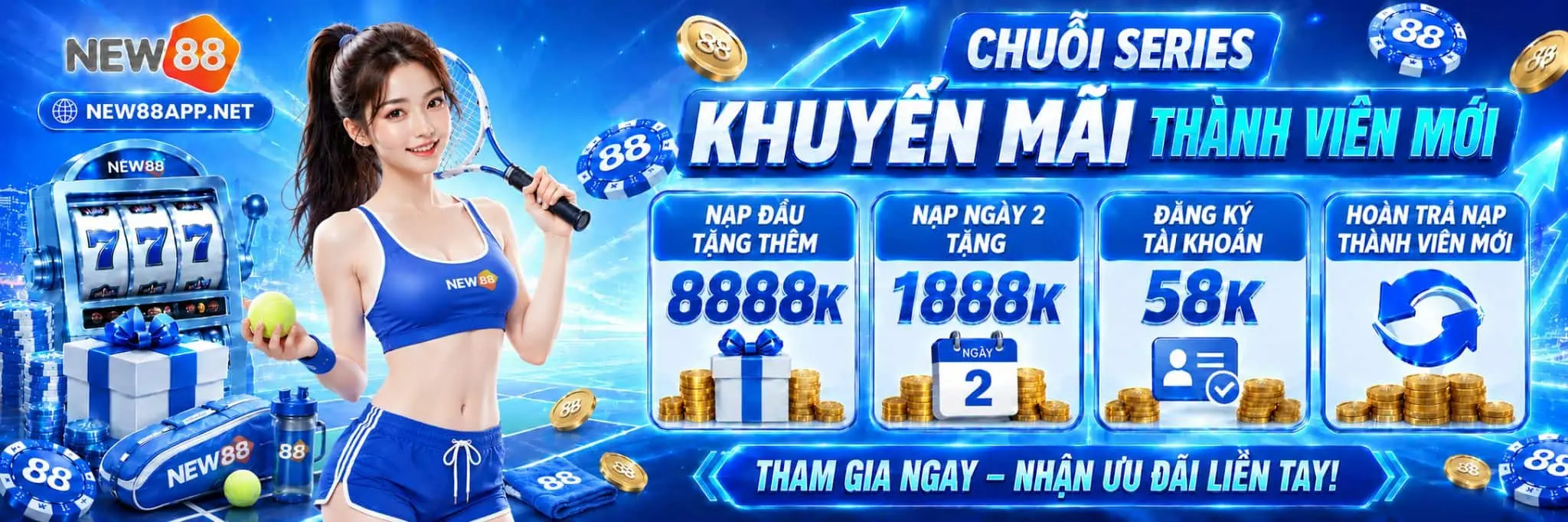 new88 banner ưu đãi hội viên mới
