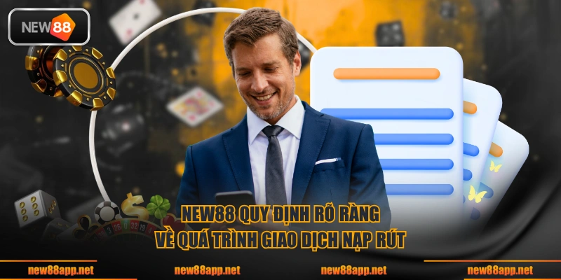 NEW88 quy định rõ ràng về quá trình giao dịch nạp rút