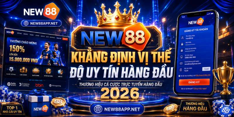 New88 khẳng định vị thế thương hiệu cá cược trực tuyến uy tín hàng đầu thị trường năm 2026.